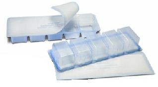 Die cut lids for packaging medical packaging in thermorm trays
